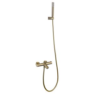 Kit baño/ducha termostático génova oro cepillado