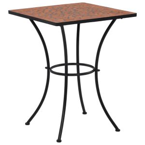 vidaXL mesa de mosaico para cafetería cerámica terracota 60 cm
