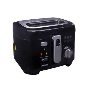 Freidora Eléctrica Compacta, Cubeta Desmont Negro 1800W Mesko MS 4908