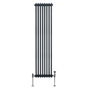 Radiador tradicional vertical de 2 columnas - 1800x 382mm - gris