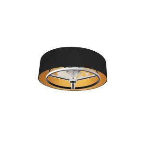 Ventilador dc anuska 60w negro/oro 8 aspas