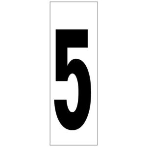 Numero adhesivo 46x140 mm.   nº 5