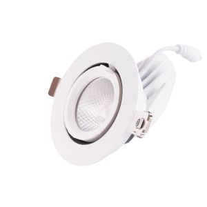 Foco downlight LED 7w 1050lm 2700ºk circular orientable 40.000h  [ho-cob-c