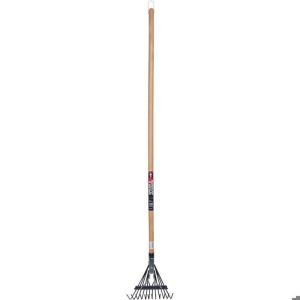 Escoba para rocalla - acero - mango haya 130 cm