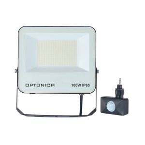 Proyector 100w ip65 cct negro con detector - 3000k/4000k/6000k