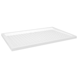 vidaXL plato de ducha con puntos abs blanco 80x120x4 cm