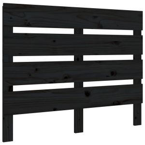 vidaXL cabecero de cama madera maciza de pino negro 100x3x80 cm