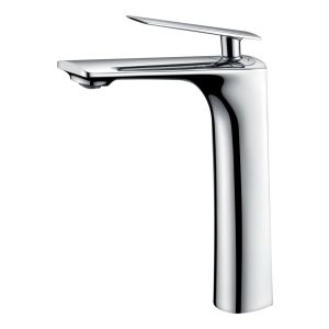 Imex - grifo monomando lavabo caño alto cromado serie escocia
