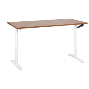 Escritorio de altura regulable manual destinas 160 cm 72 cm marrón/blanco
