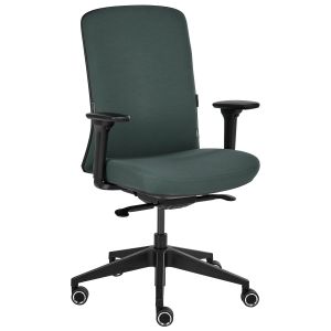 Silla de oficina kamilon tela verde oscuro