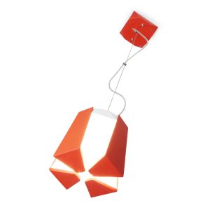 Lámpara de techo colgante LED helmet 2  azabak - 18 w - rojo - metal