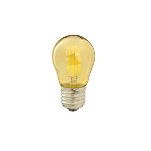 Bombilla filamento LED 4w g45 dorada rosca E27 blanco 4200k