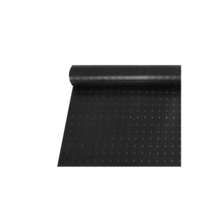 Jardin202 - suelo goma circulo negro - rollo 3 mm 15 x 2 m