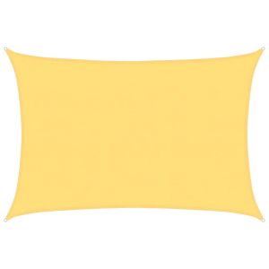 vidaXL toldo de vela beige hdpe 160 g/m² 5x6 m