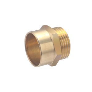 Conector de latón para soldar ø32 - macho de 1 con rosca