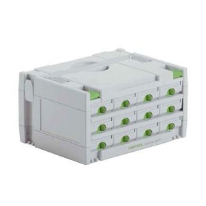 Almacenamiento - festool - sortainer sys 3-sort / 12 - blanco - plástico -
