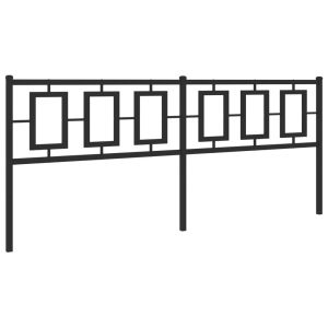 vidaXL cabecero de metal negro 200 cm