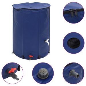 vidaXL depósito de agua plegable con grifo PVC 750 l
