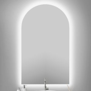Espejo de baño LED arqueado b-963 retroiluminado – 60x100 cm