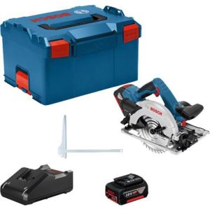 Sierra circular Bosch professional gks 18v-57 g + 2 baterías 4.0ah + cargad