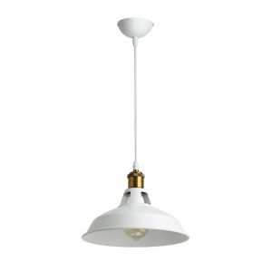 Lámpara coLGante vintage metal blanco E27 para comedor