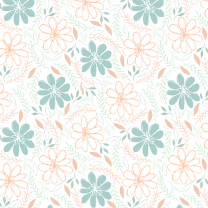 Papel pintado floral pastel 60cm por 250cm