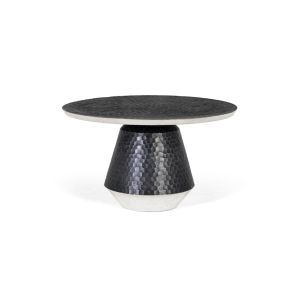 Mesa de centro nia de aluminio en color gris oscuro 75 cm