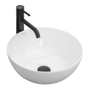 Rea lavabo sobre encimera stella blanco, 36x36x15 cm