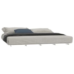 vidaXL estructura de cama de madera maciza de pino blanco 160x200 cm