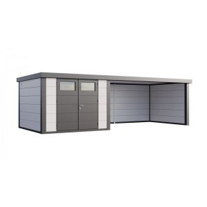 Caseta de jardin nh8 con apoyo xl a la derecha | blanco | novo habitat