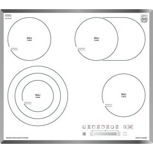 Placa vitrocerámica 60 cm blanca kaiser kct 6715 f w cocina eléctrica 4 fue