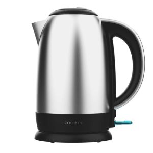 Cecotec hervidor de agua eléctrico de 1,7l thermosense 200 steel. 2200w
