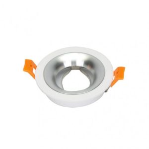 Fab 14448re46 | empotrable anou 1xgu10 redondo blanco/cromo  2x9,2x9,2 cm 8