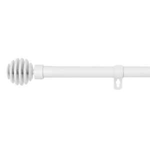 Barra de forja extensible y decorativa(blanco, 120-210cm bola rota)