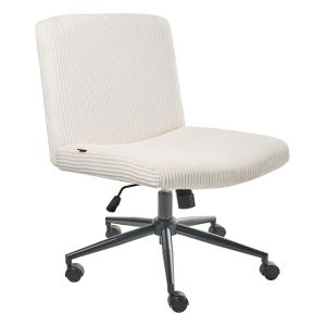 Silla de escritorio geddes pana blanco