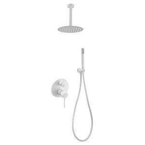 Imex - columna ducha empotrada con grifo blanco