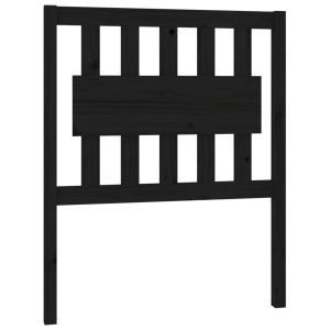 vidaXL cabecero de cama madera maciza de pino negro 80,5x4x100 cm