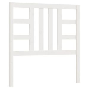 vidaXL cabecero de cama madera maciza de pino blanco 106x4x100 cm