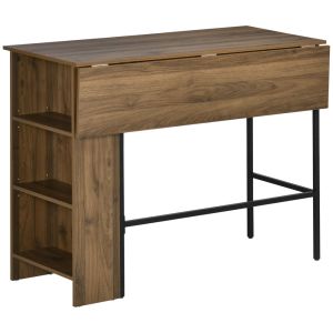 Mesa de bar 120x76x91.4 cm color marrón Homcom, hogar - cocina