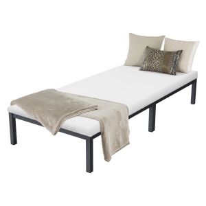 Cama de estructura metalica 90x200cm con colchón de espuma fría 10cm