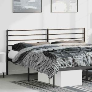Cabecero de metal negro 180 cm 439392