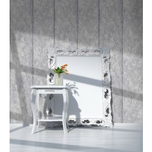 Papel pintado tnt textura cemento raya gris