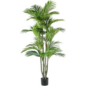 Planta artificial palmera bambu 190 cm 6 troncos 30 hojas