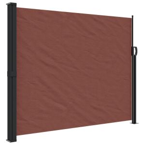 vidaXL toldo lateral retráctil marrón 160x500 cm