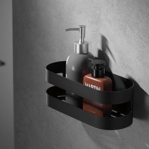 Jabonera frontal nirmala negro mate [ imex® ]