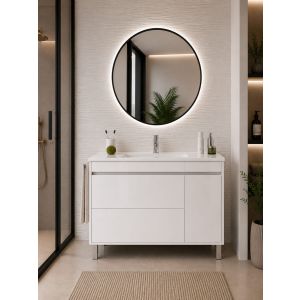 Mueble de baño con lavabo caprera sin espejo 70x40 cm blanco
