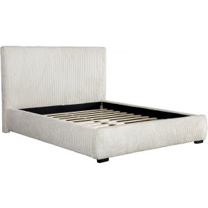 Cama doble <<montana>> de pana - 180 x 200 cm - beige
