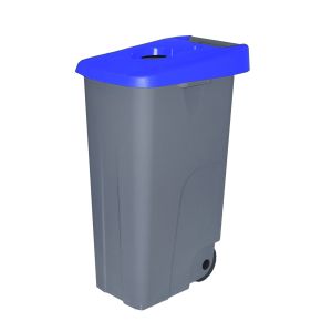 Denox - contenedor de basura denox  65,  | 85 l - tapa abierta - azul