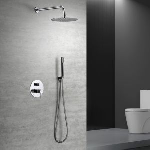 Imex - columna ducha empotrada con grifo cromado serie line