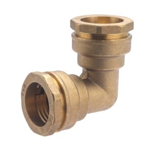 Conector pe latón codo igual ø40